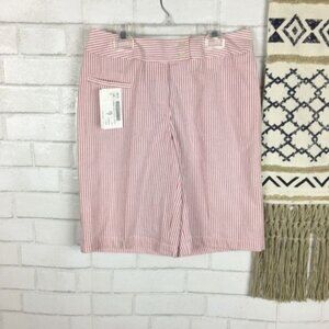 R.O.C. Legacy Collection Pink & White Stripe Seersucker Shorts Size 6 NWT